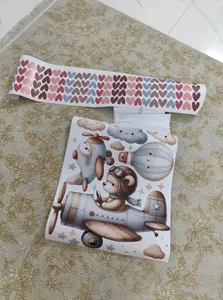 تجریه خرید استیکر دیواری کودک باروچین مدل قلب های رنگی کد 4260 بسته 100 عددی