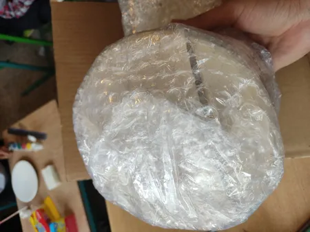 بشقاب دیوار کوب سفالی خام کد G15 بسته 50 عددی