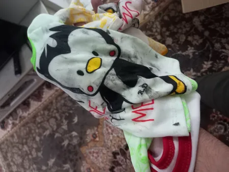 ست تی شرت و شلوار نوزادی مدل پنگوئن کد 1