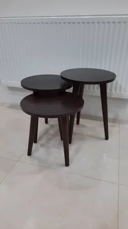 میز عسلی مدل 456 کد 01 مجموعه 3 عددی