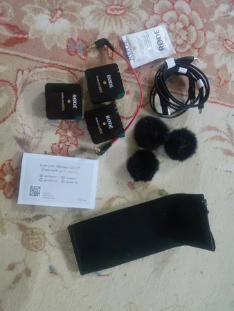 ست میکروفن بی سیم رود مدل Rode Wireless Go II همراه با کابل اتصال موبایل 3.5mm Rode SC7