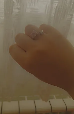 انگشتر دخترانه مدل Heart-0A