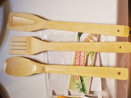 کفگیر چوبی کد AR92 مجموعه 3 عددی