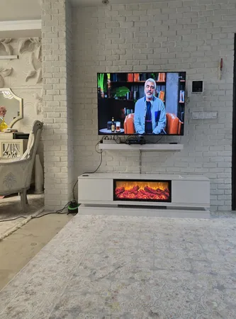 میز تلویزیون طرح شومینه ای مدل 0132