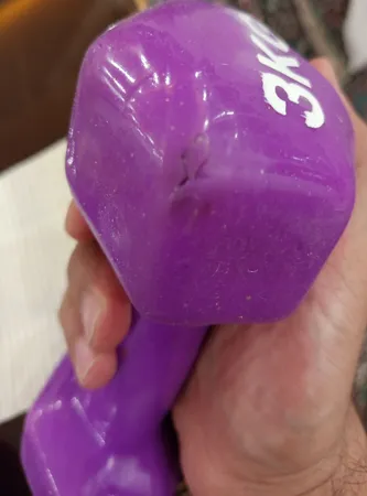 دمبل مدل 03.dl وزن 3 کیلوگرم بسته 2 عددی