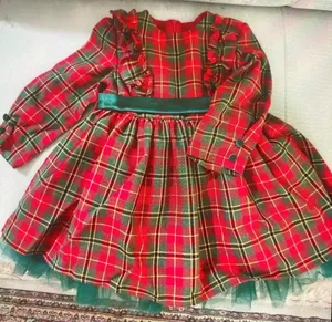 تجریه خرید ست پیراهن و گیره مو دخترانه ژاکید مدل کریسمس نارینه