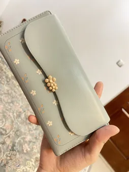 کیف پول زنانه پرتیزس مدل گلدار کد 2020033