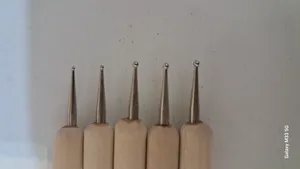 تجریه خرید ابزار سفالگری به گز مدل داتینگ نقطه کوبی مجموعه 5 عددی