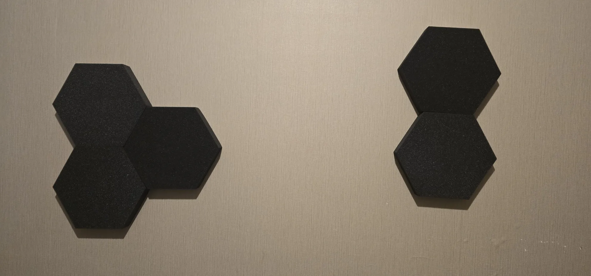 پنل آکوستیک اکوترپ مدل شش ضلعی hex12.12.4 بسته 24 عددی