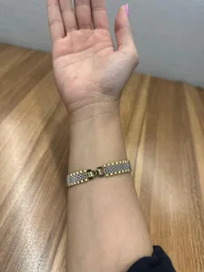 تجریه خرید دستبند طلا 18 عیار زنانه طلای مستجابی مدل پارادایس کد ZS180