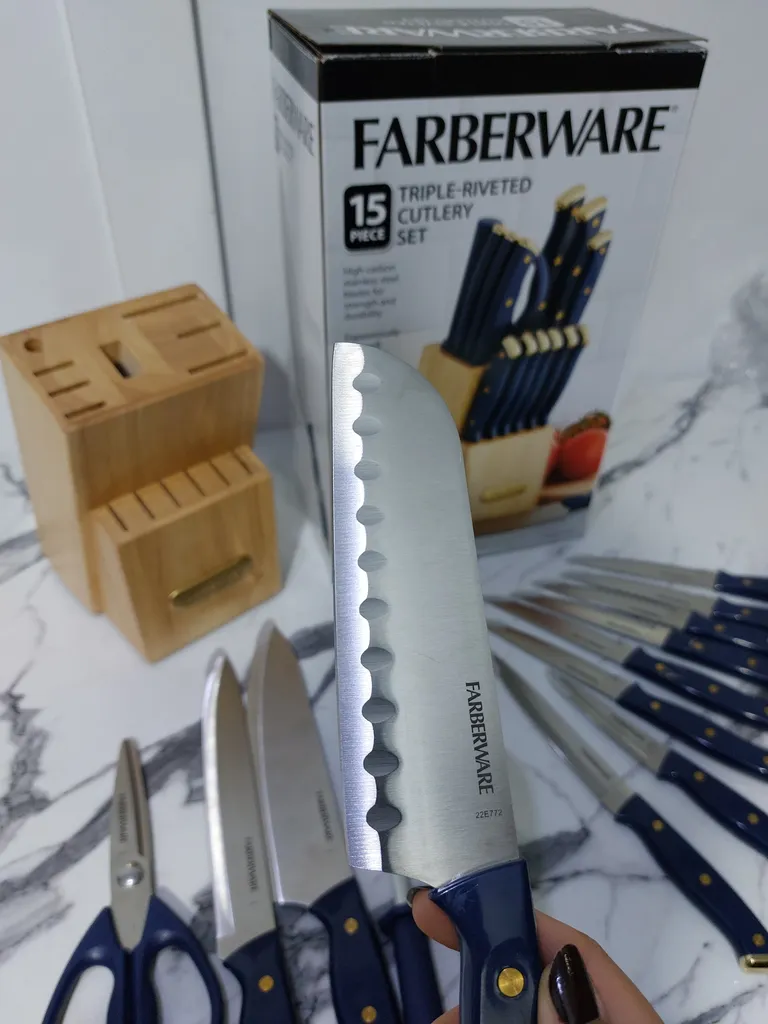 سرویس چاقو آشپزخانه 15 پارچه مدل Farberware