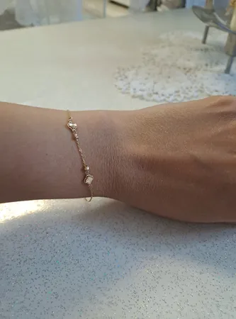 دستبند زنجیری طلا 18 عیار زنانه مایا ماهک مدل MB1897