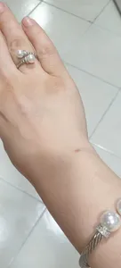 تجریه خرید انگشتر نقره زنانه جی تی ای مدل مروارید