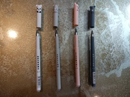 خودکار مدل عروسکی پاک کن دار مجموعه 4 عددی