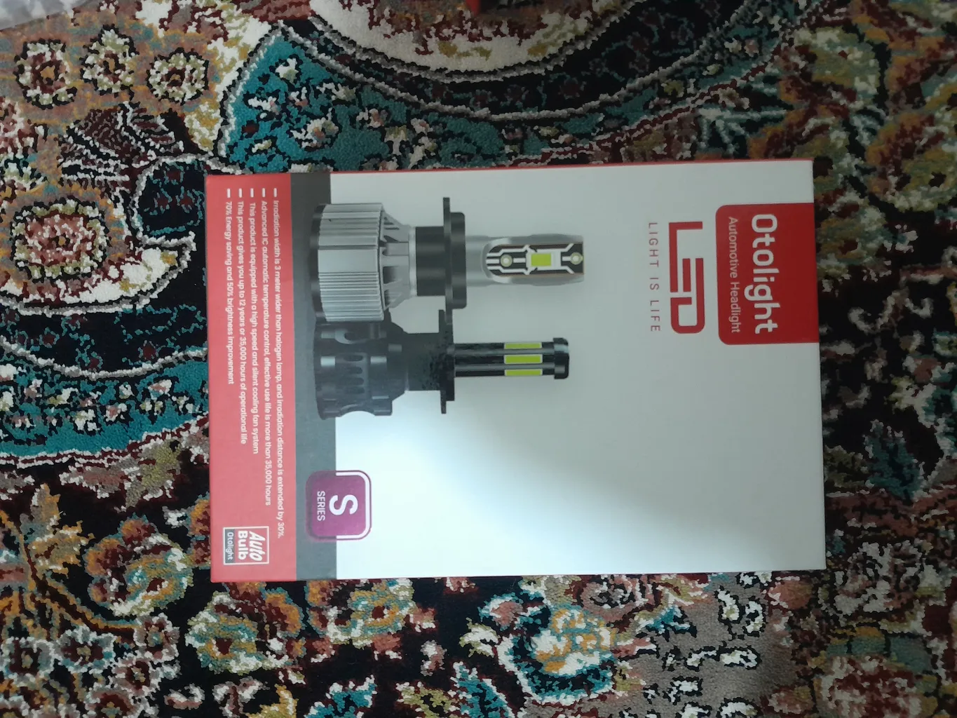 لامپ هدلایت LED اتولایت مدل S2 پایه H7 بسته 2 عددی