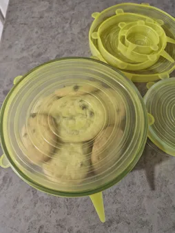 درپوش ظرف مدل سیلیکونی مجموعه 6 عددی