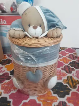 سبد رخت چرک مدل خرس نانان کد SLN-S-S