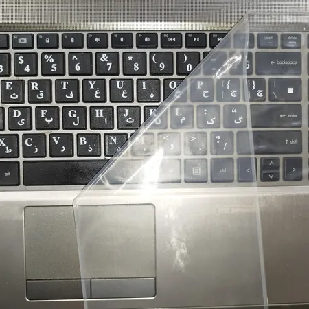 برچسب حروف فارسی کیبورد طرح مات به همراه محافظ کیبورد مناسب برای لپ تاپ 15.6 اینچ