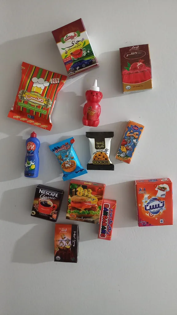 مگنت مدل مینیاتوری مجموعه 12 عددی