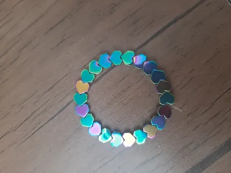 ریسه سنگ هماتیت طرح قلب کد Mn04