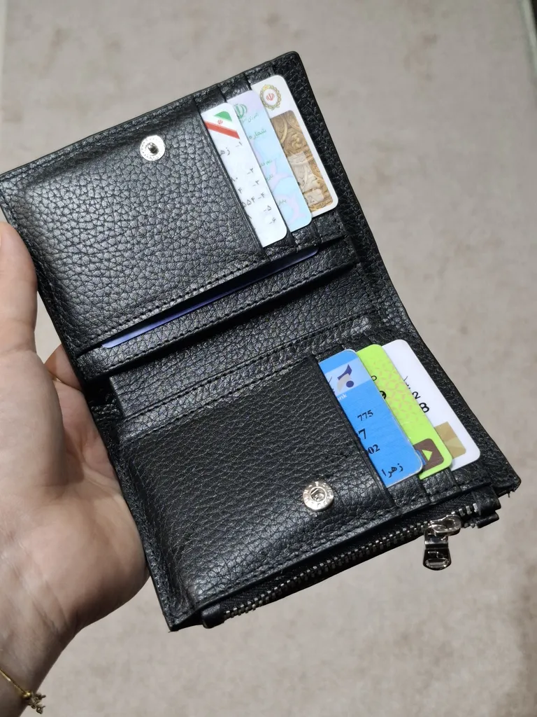 کیف پول زنانه چرم مشهد مدل D5571-001
