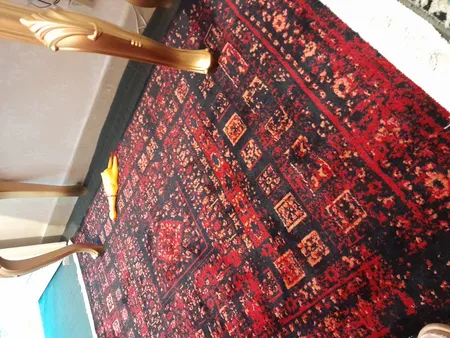 فرش ماشینی دنیای فرش مدل روشنک سنتی کد 1510