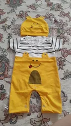 ست سرهمی و کلاه نوزادی مدل B001