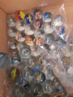 تیله شیشه ای گلدونه مدل A01 بسته 100 عددی