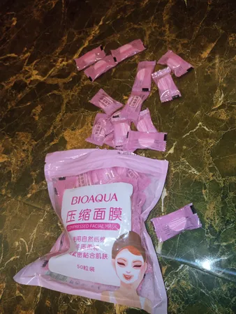 قرص ماسک ورقه ای صورت بایو آکوا مدل F01 بسته 50 عددی