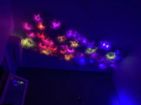 ریسه ال ای دی RGB هوشمند موزیکال مدل سقف ابری طول 10 متر