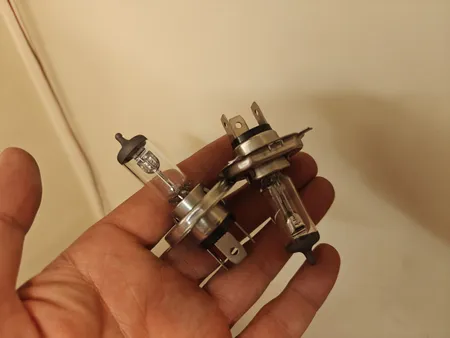 لامپ هالوژن خودرو اسرام مدل H4 60\55 12V بسته 2 عددی