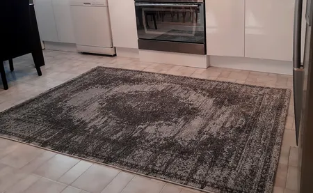 فرش ماشینی ساوین کد 4062 نقره ای