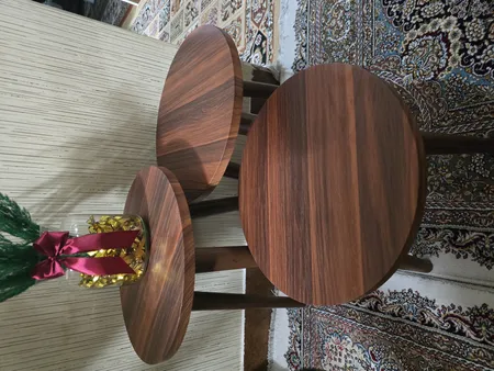 میز عسلی مدل لیون p 323 کد 12 مجموعه 3 عددی