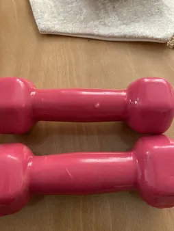 دمبل ایروبیک روکش دار 1.5 کیلوگرمی بسته دو عددی