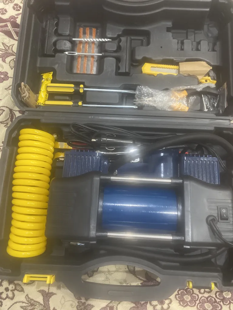 کمپرسور  فندکی هوا  باس مدل 150-PSI مجموعه 15 عددی