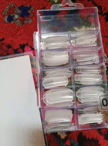 تجریه خرید قالب کاشت ناخن کانواس کد 002 بسته 100 عددی