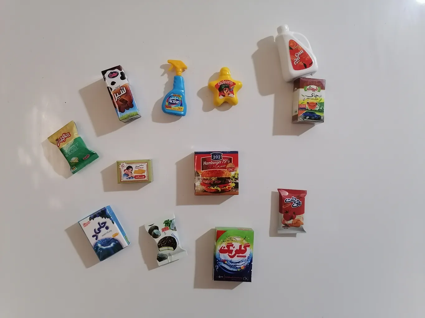 مگنت مدل مینیاتوری مجموعه 12 عددی