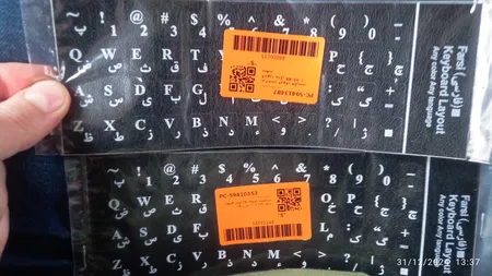 برچسب حروف فارسی کیبورد مدل BK-01