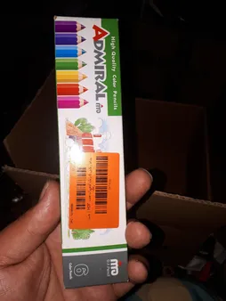 مداد رنگی 6 رنگ آدمیرال مدل MDF