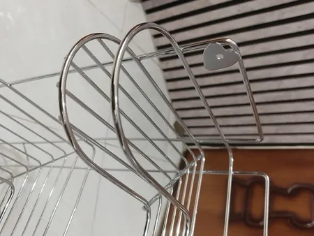 قفسه حمام گل رز مدل FLR-VATE808 طرح قلب سه طبقه