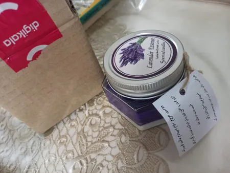 شمع
دست ساز مدل معطر لاوندر