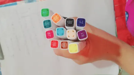 ماژیک علامت گذار کد 01 بسته 12 عددی