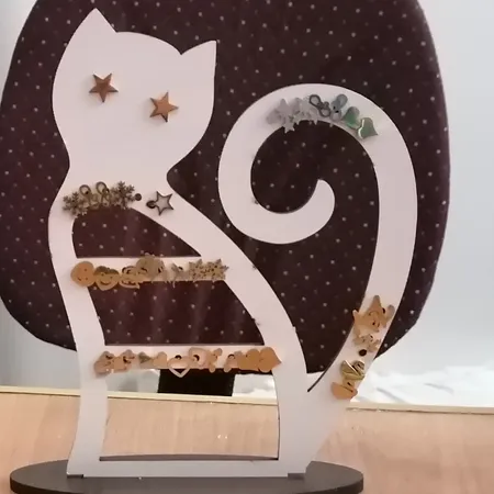 استند جواهرات طرح گربه مدل C1