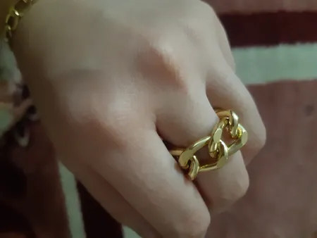 انگشتر دخترانه مدل زنجیر