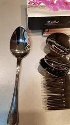 سرویس قاشق و چنگال 12 پارچه ناب استیل مدل Venice