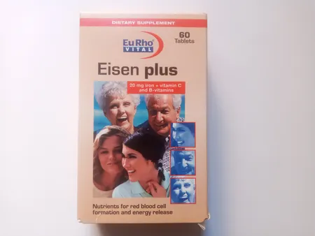 قرص آیزن پلاس یورو ویتال بسته 60 عددی