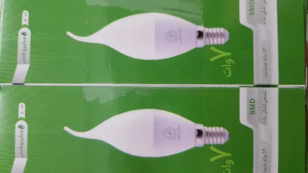 لامپ اس ام دی 7 وات سایروکس مدل شمعی اشکی پایه E14 بسته 2 عددی