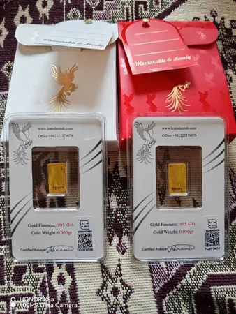 شمش طلا 24 عیار ایران‌شمش مدل سیمرغ va 991