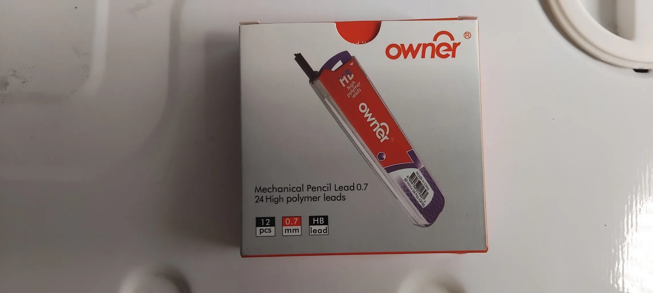 نوک مداد نوکی 0.7 میلی متری اونر مدل High Polymer بسته 12 عددی