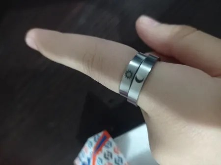 ست انگشتر زنانه و مردانه مدل استیل مکمل ماه و خورشید کد 140